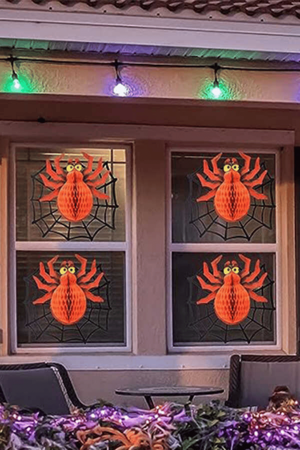 Halloween Örümcek Kağıt Petek Süs