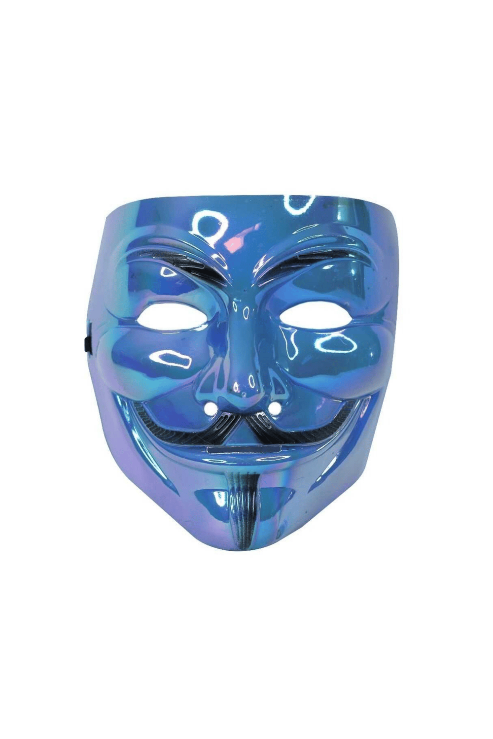 Halloween Parlak Mavi Vendetta Maske