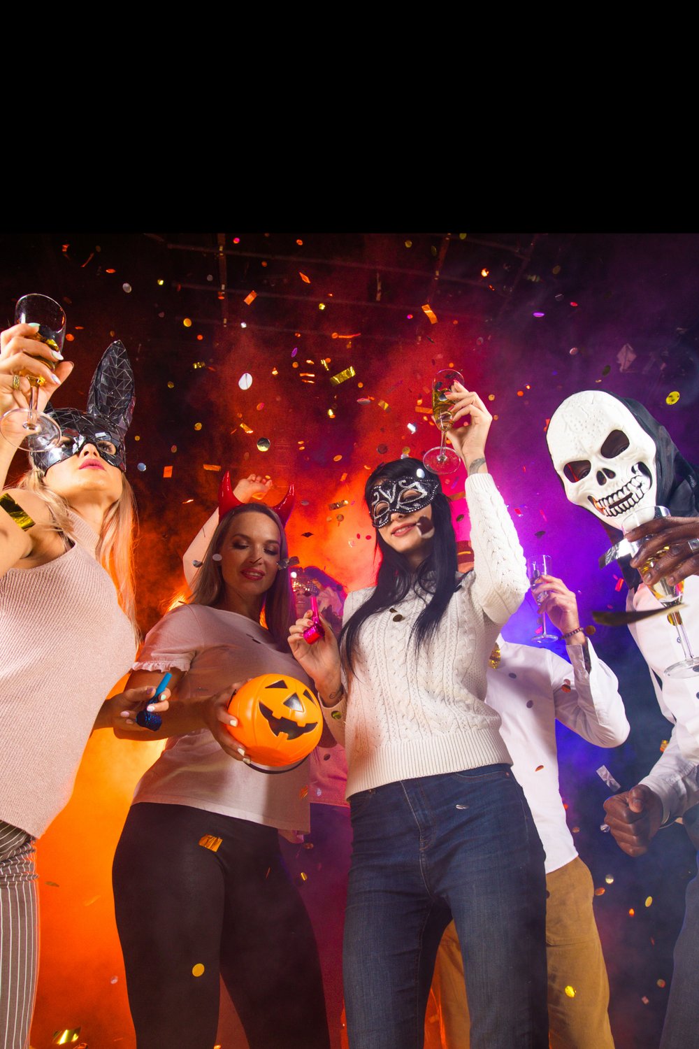 Halloween Siyah Saçlı Palyaço Maske