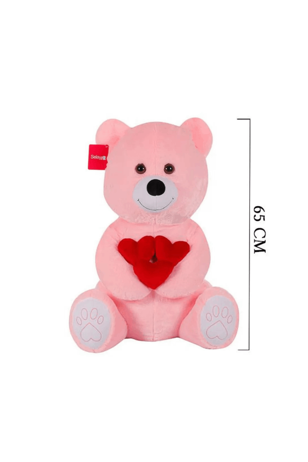 Kalpli Ayı 65 Cm Pembe 