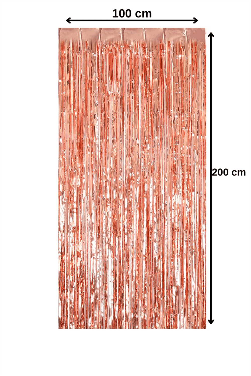 Kapı Perdesi Metalik Gold Rose 100*200 CM