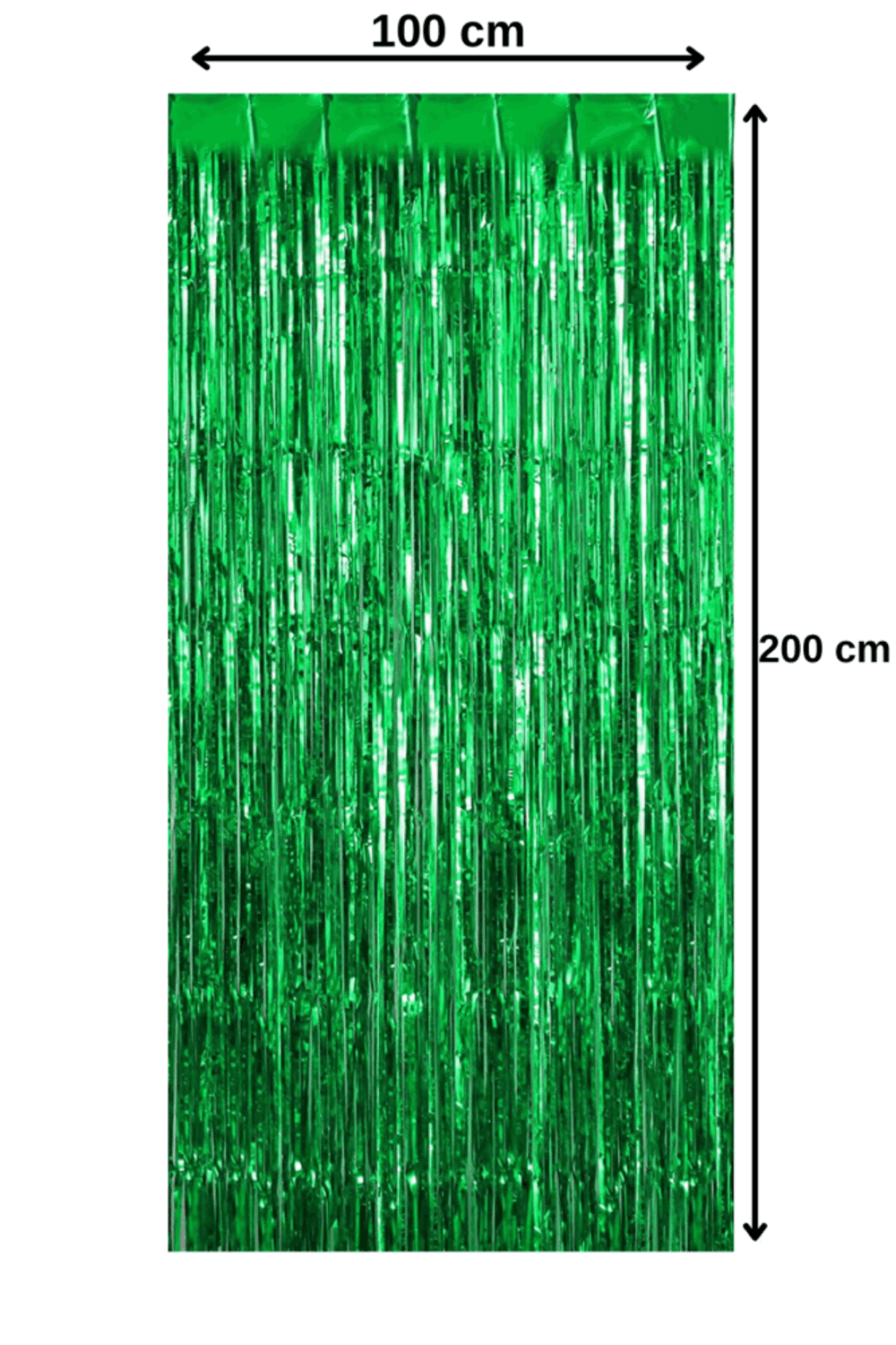 Kapı Perdesi Metalik Yeşil  100*200 CM