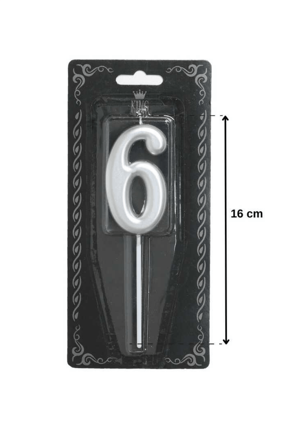 Rakam Mum Gümüş 6