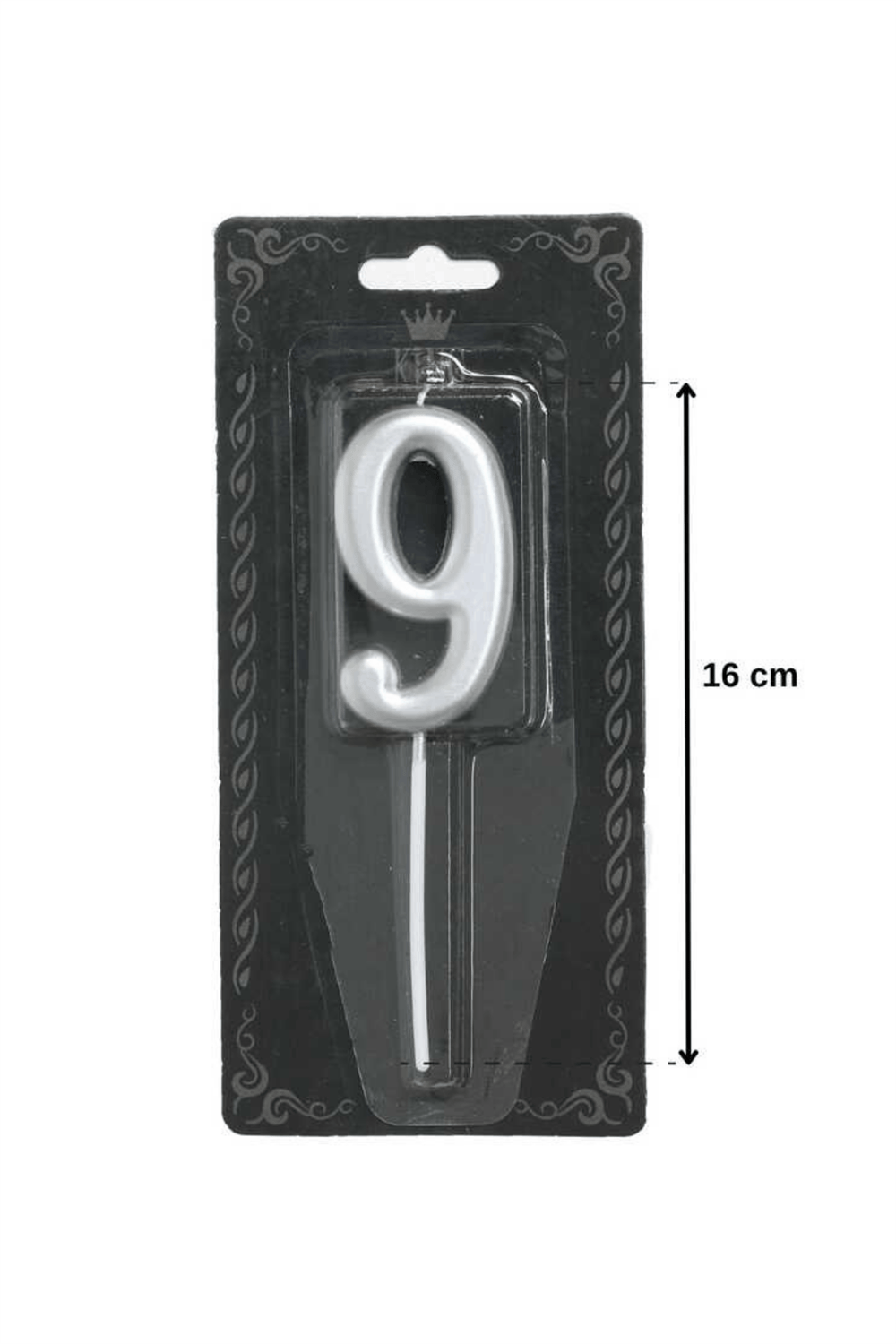 Rakam Mum Gümüş 9