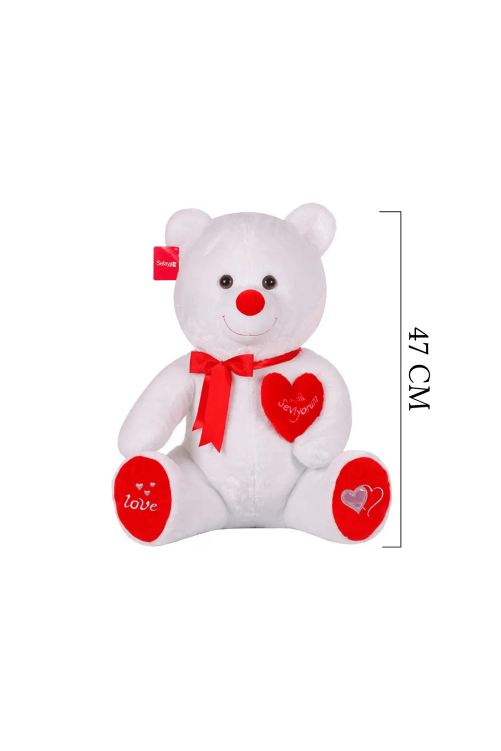 Yumoş Ayı 47 Cm Beyaz