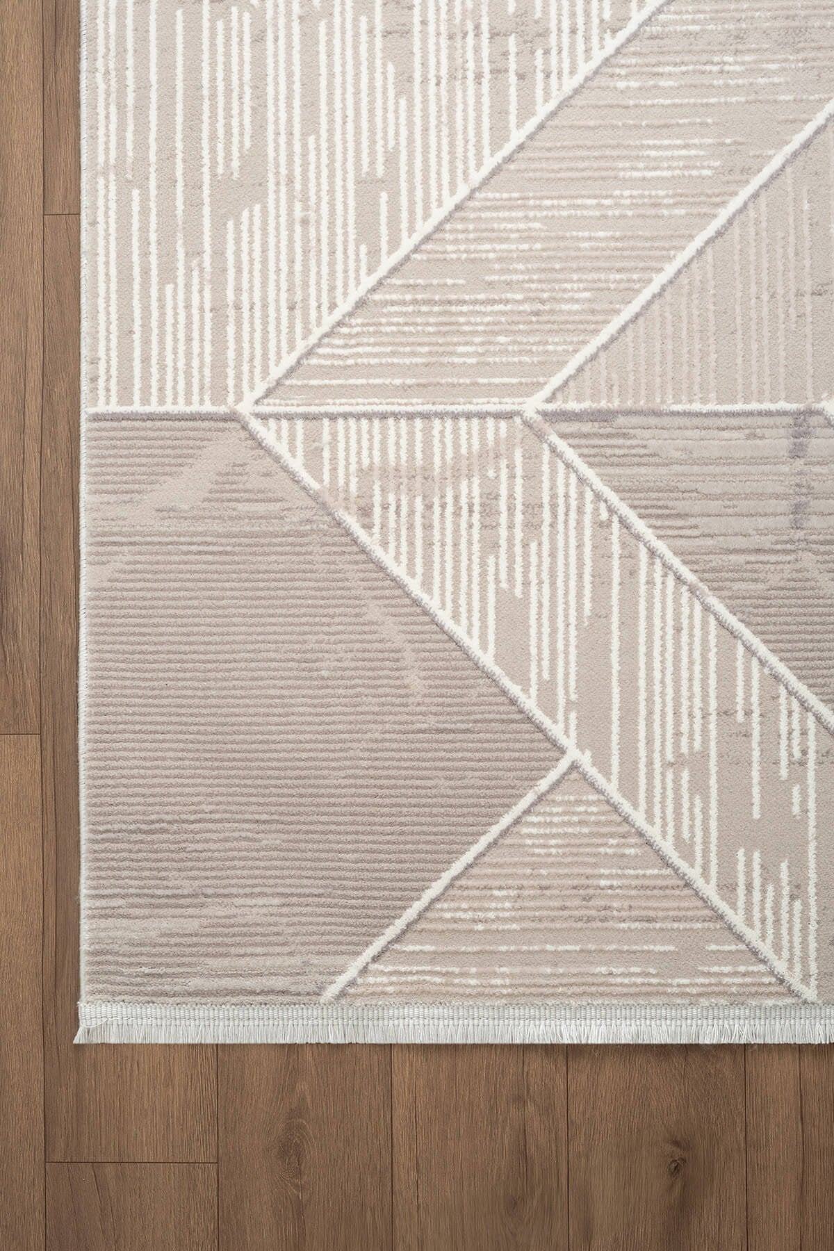 Armada AD003G Akrilik Gri Halı Modern Geometrik Detaylı
