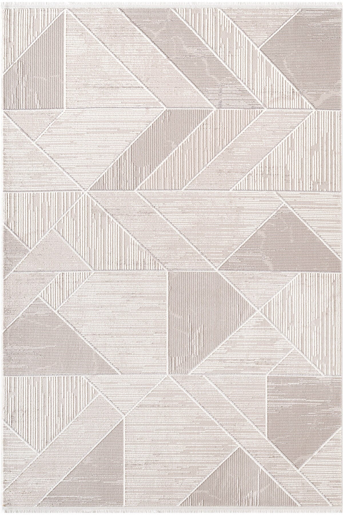 Armada AD003G Akrilik Gri Halı Modern Geometrik Detaylı