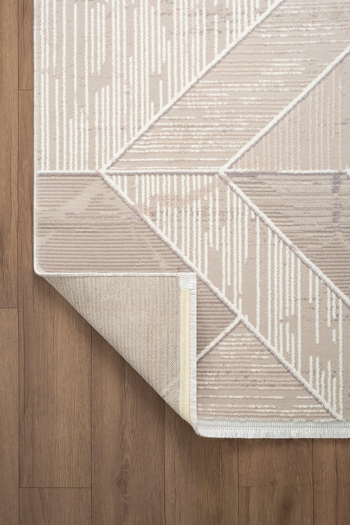 Armada AD003G Akrilik Gri Halı Modern Geometrik Detaylı