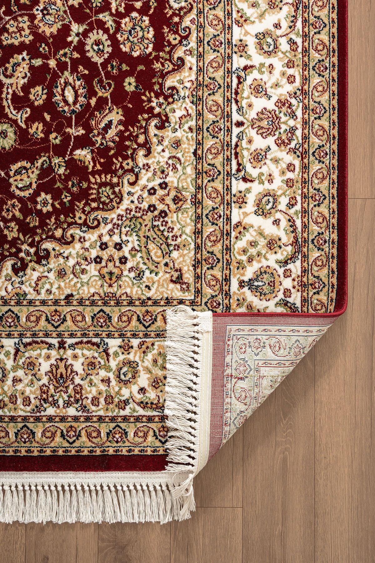 Cotto Home Fesane FN001J Bordo Pamuk Taban Klasik Halı