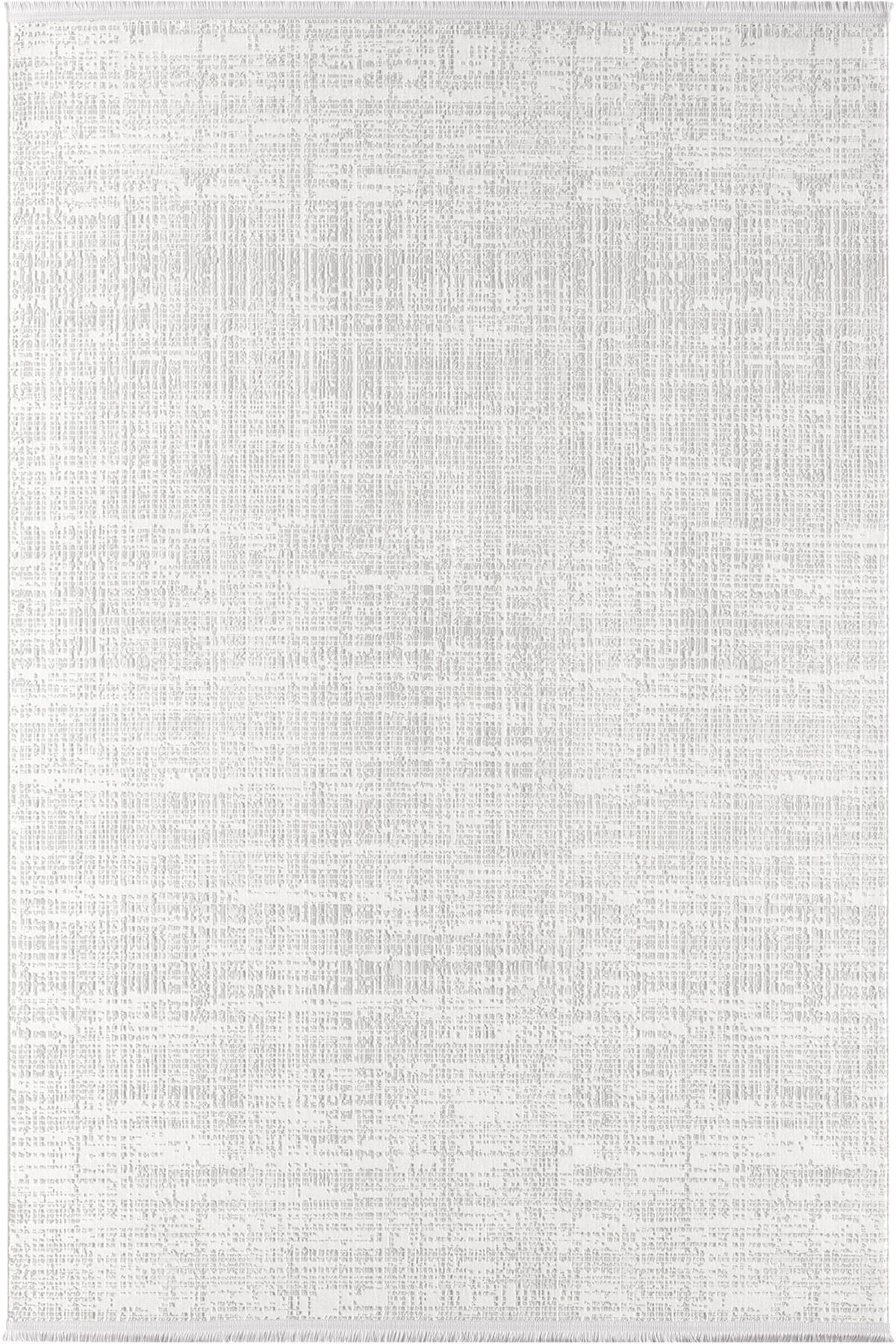 Loya LY006G Gri Halı Modern Desenli Pamuk Taban Salon Halısı Yatak Odası Mutfak Koridor