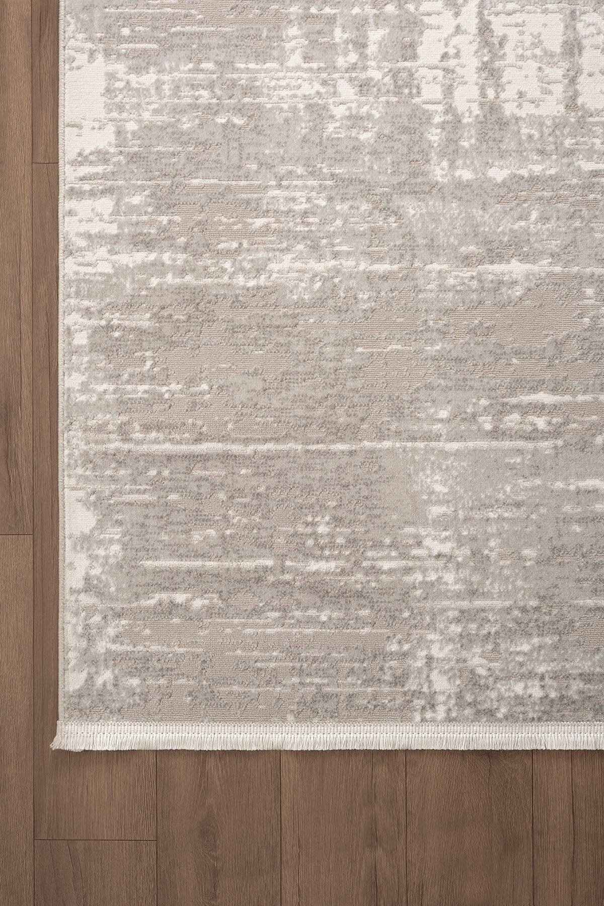 Loya LY008A Vizon Halı Modern Desenli Pamuk Taban Salon Halısı Yatak Odası Koridor