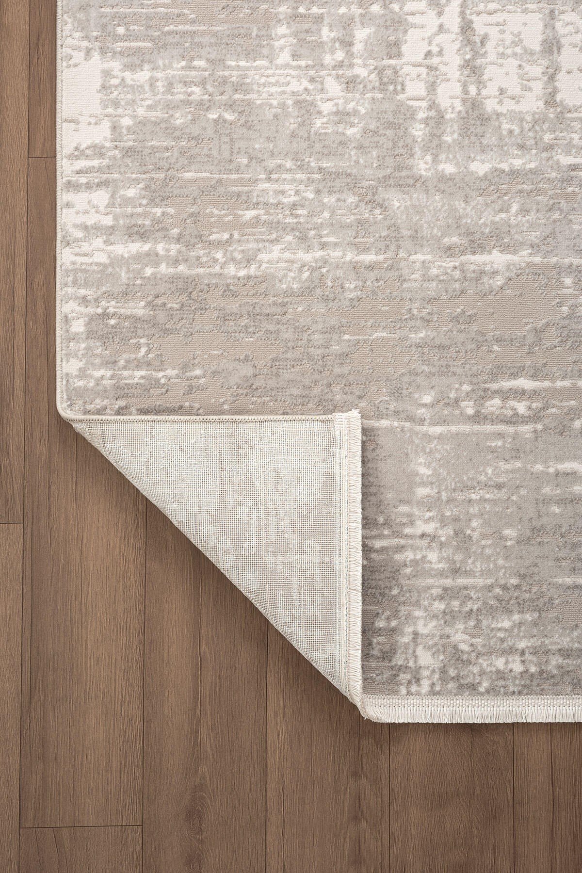 Loya LY008A Vizon Halı Modern Desenli Pamuk Taban Salon Halısı Yatak Odası Koridor