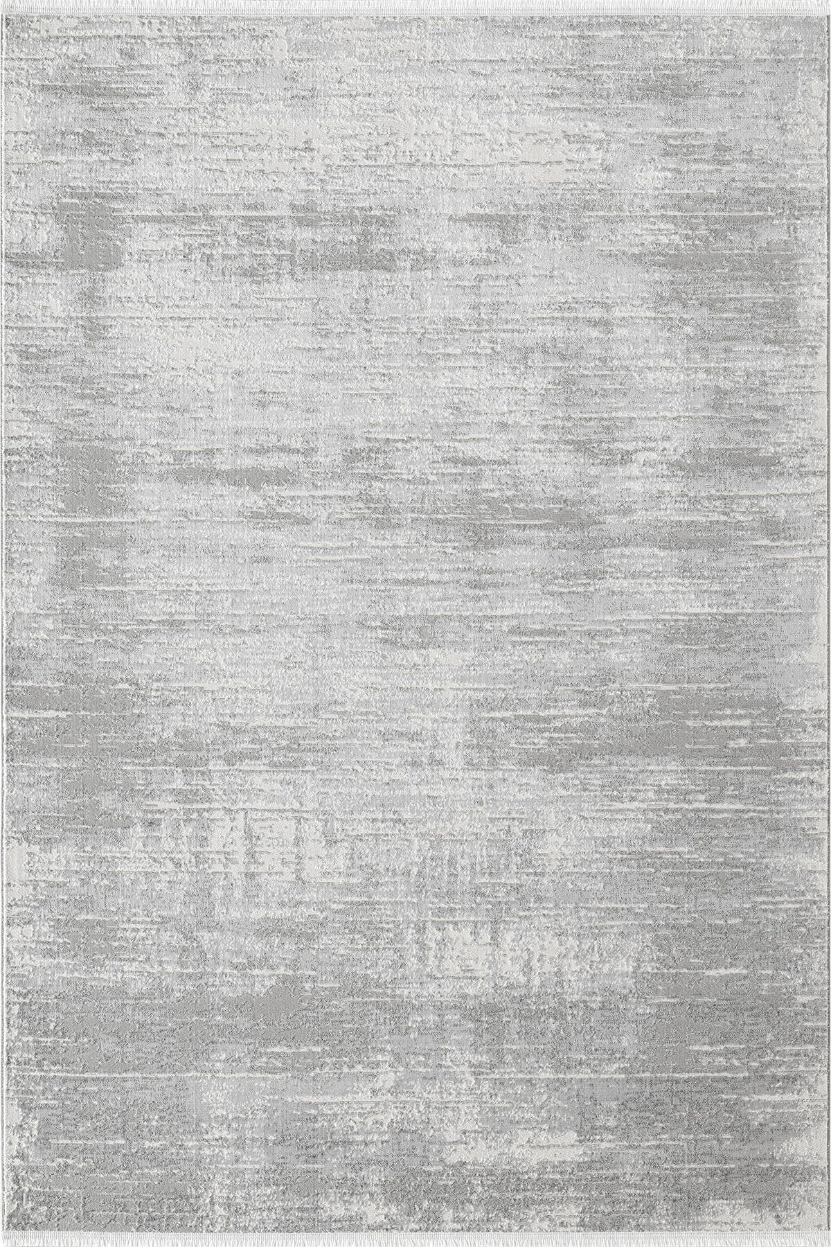 Loya LY008G Gri Halı Modern Desenli Pamuk Taban Salon Halısı Yatak Odası Koridor