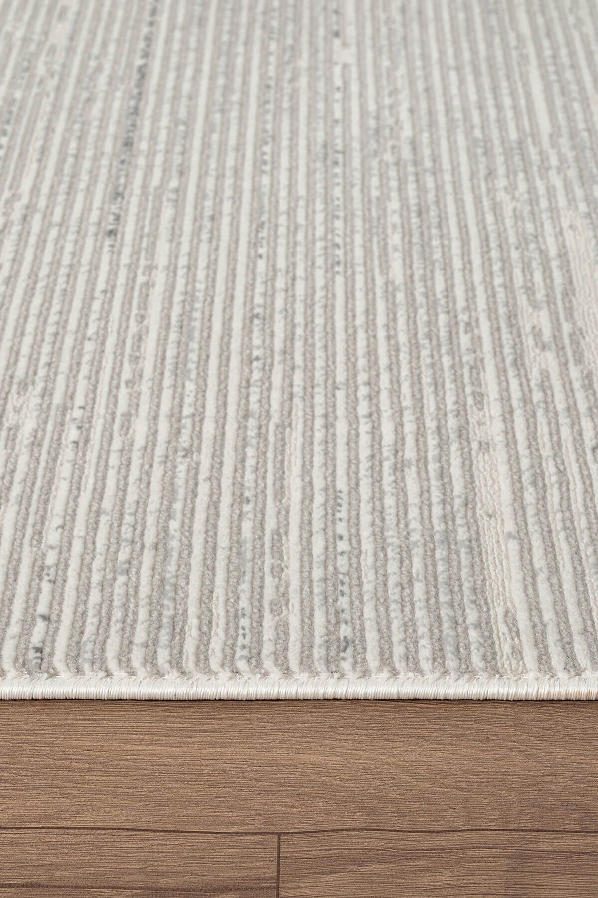 Loya LY009G Gri Halı Modern Desenli Pamuk Taban Salon Halısı Yatak Odası Koridor