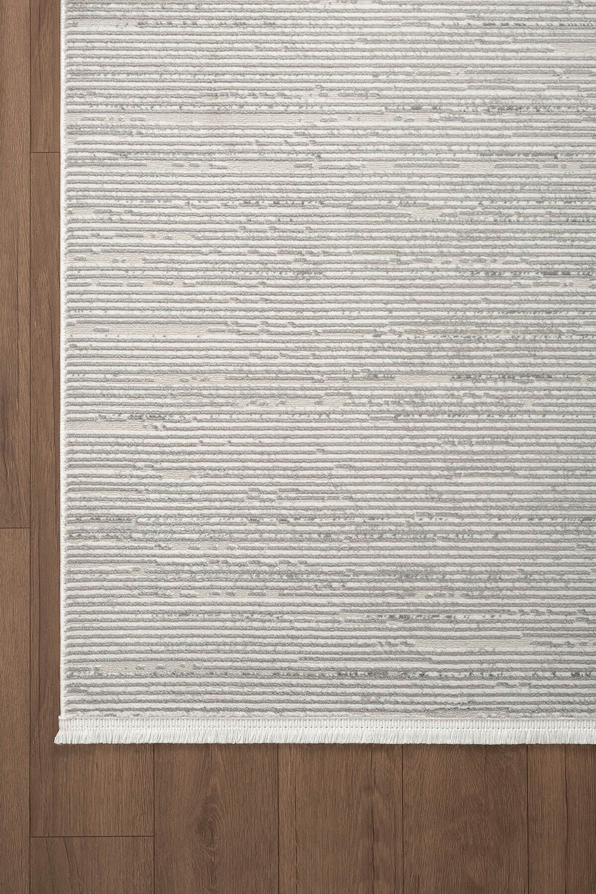 Loya LY009G Gri Halı Modern Desenli Pamuk Taban Salon Halısı Yatak Odası Koridor