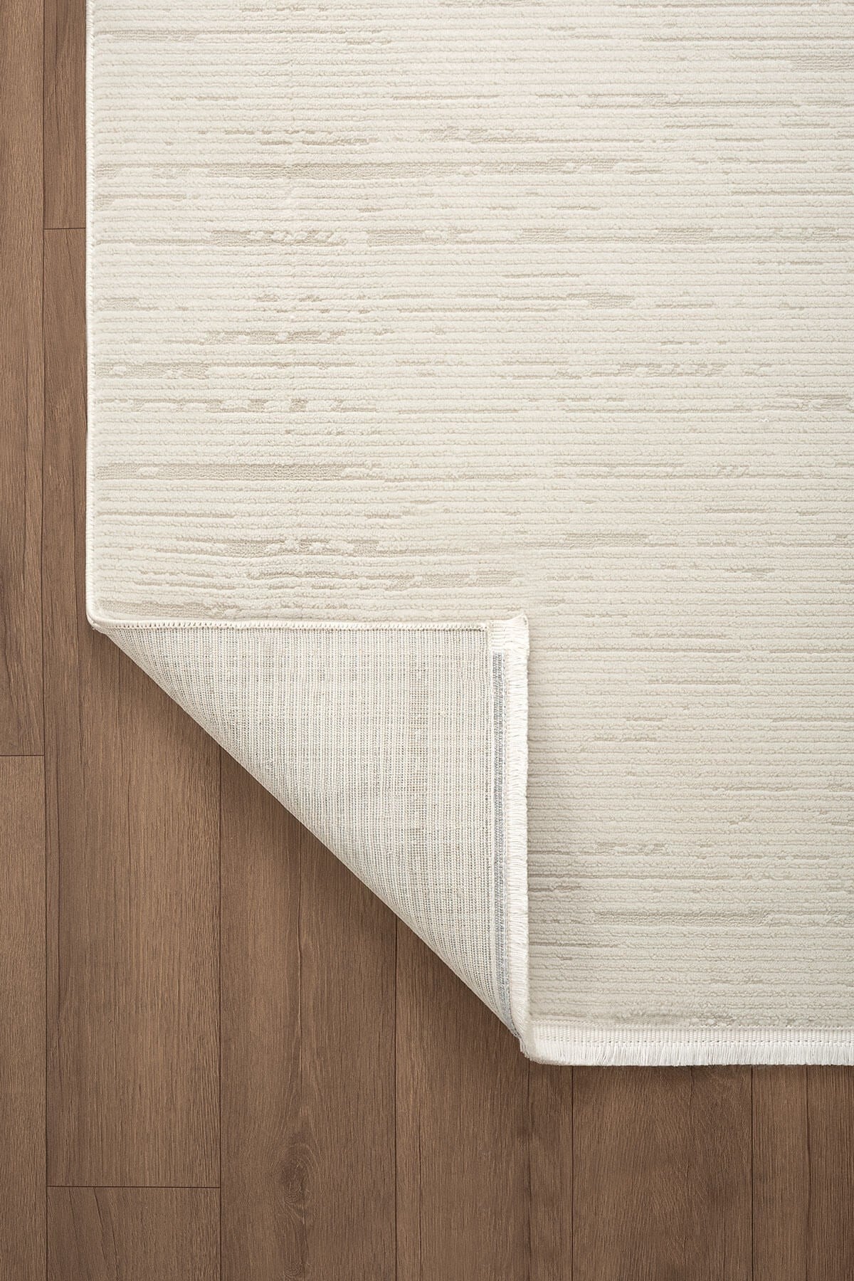 Loya LY009W Krem Halı Modern Desenli Pamuk Taban Salon Halısı Yatak Odası Koridor