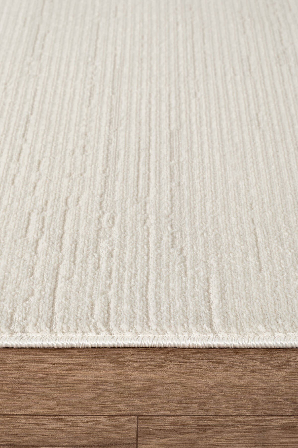 Loya LY009W Krem Halı Modern Desenli Pamuk Taban Salon Halısı Yatak Odası Koridor