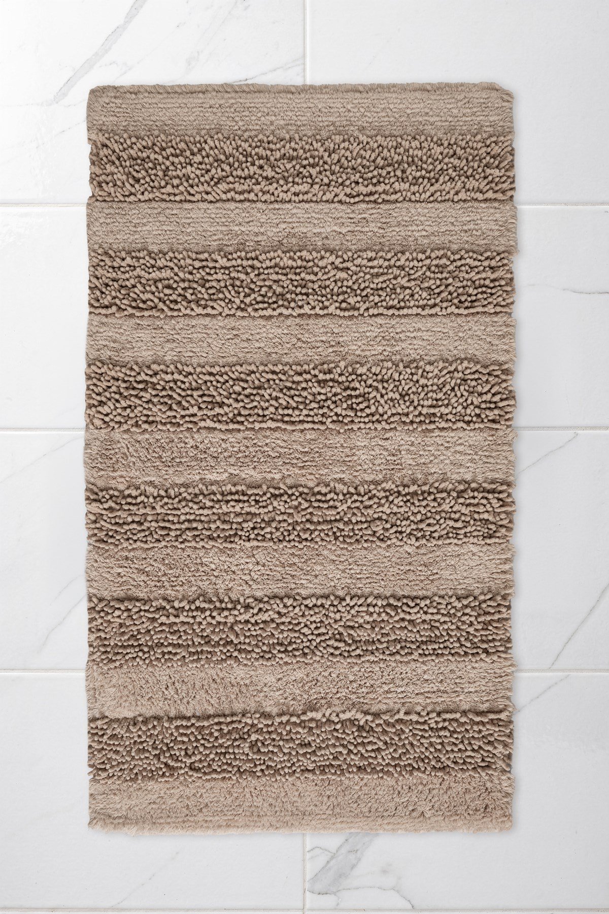 Macaroni 2'li Pamuk Banyo Paspas Seti Yumuşak Dokulu Bej Yıkanabilir 60x100 + 60x50cm, MX001B