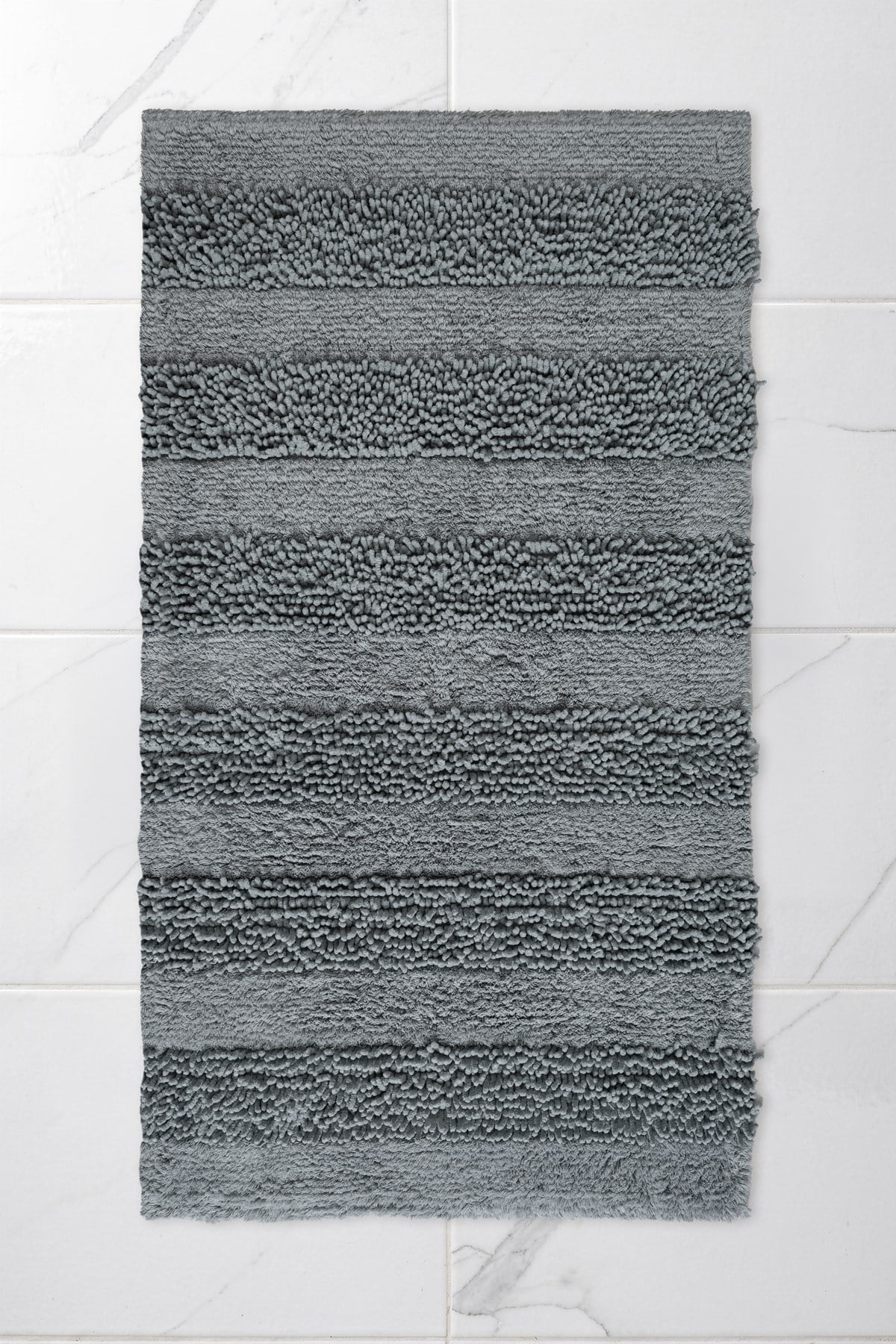 Macaroni 2'li Pamuk Banyo Paspas Seti Yumuşak Dokulu Gri Yıkanabilir 60x100 + 60x50cm, MX001G