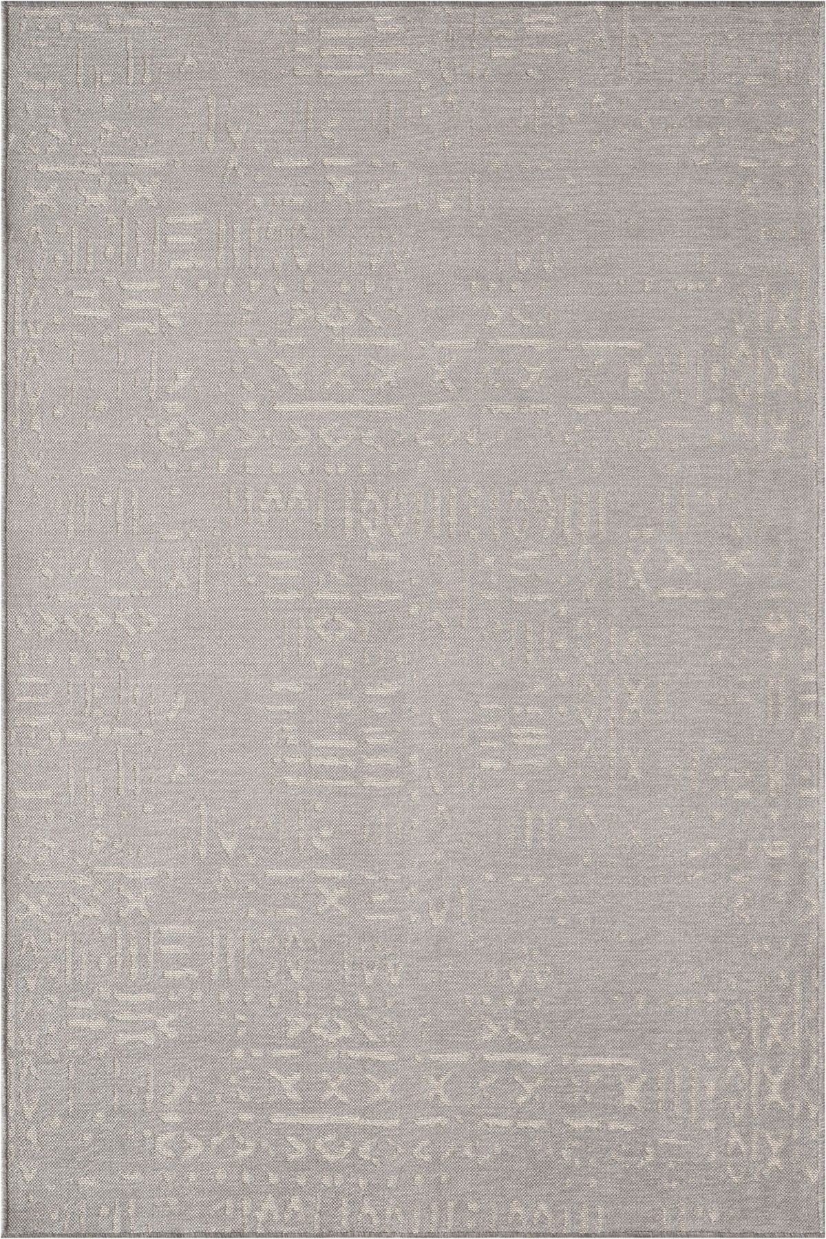 Mikasa MKS01G Gri Dekoratif Şönil Kilim İskandinav Desen Yıkanabilir Yumuşak Kaymaz Taban Halı