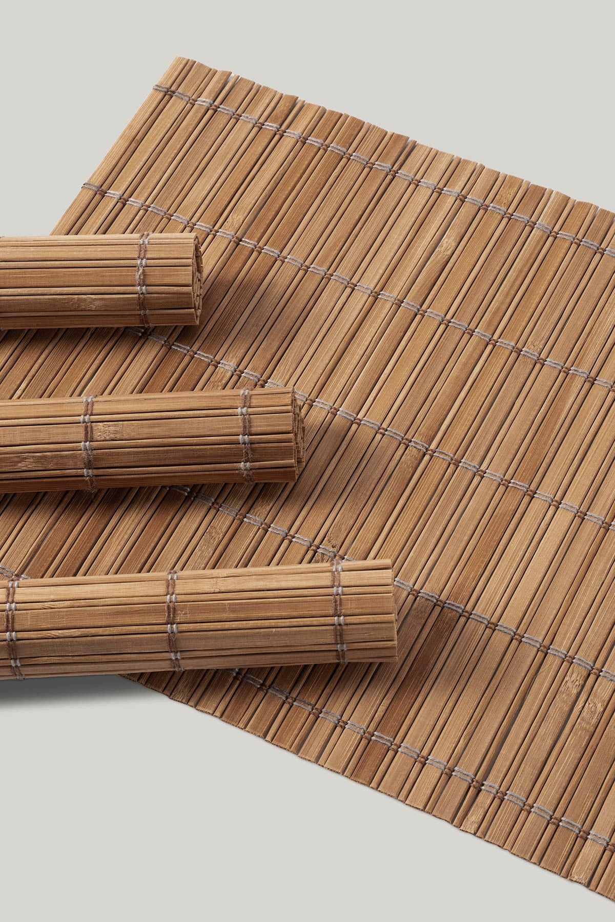 Natura 4 Adet Bambu Amerikan Servis Seti Doğal Görünümlü Sofra Sunum Altlığı
