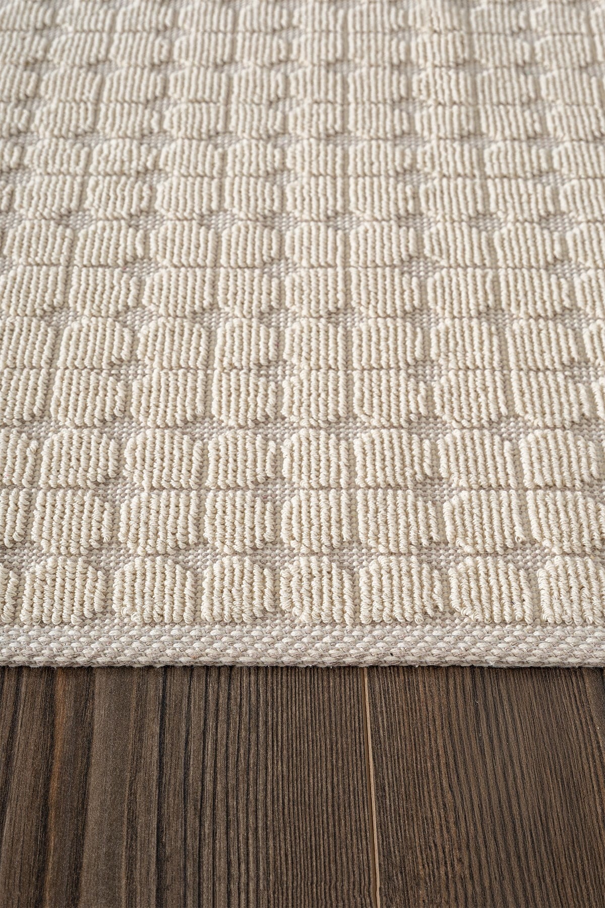 Sakura Sk009a Doğal Pamuk 2'li Banyo Paspas Seti 60x100 60x50cm Kaymaz Taban Makinada Yıkanabilir