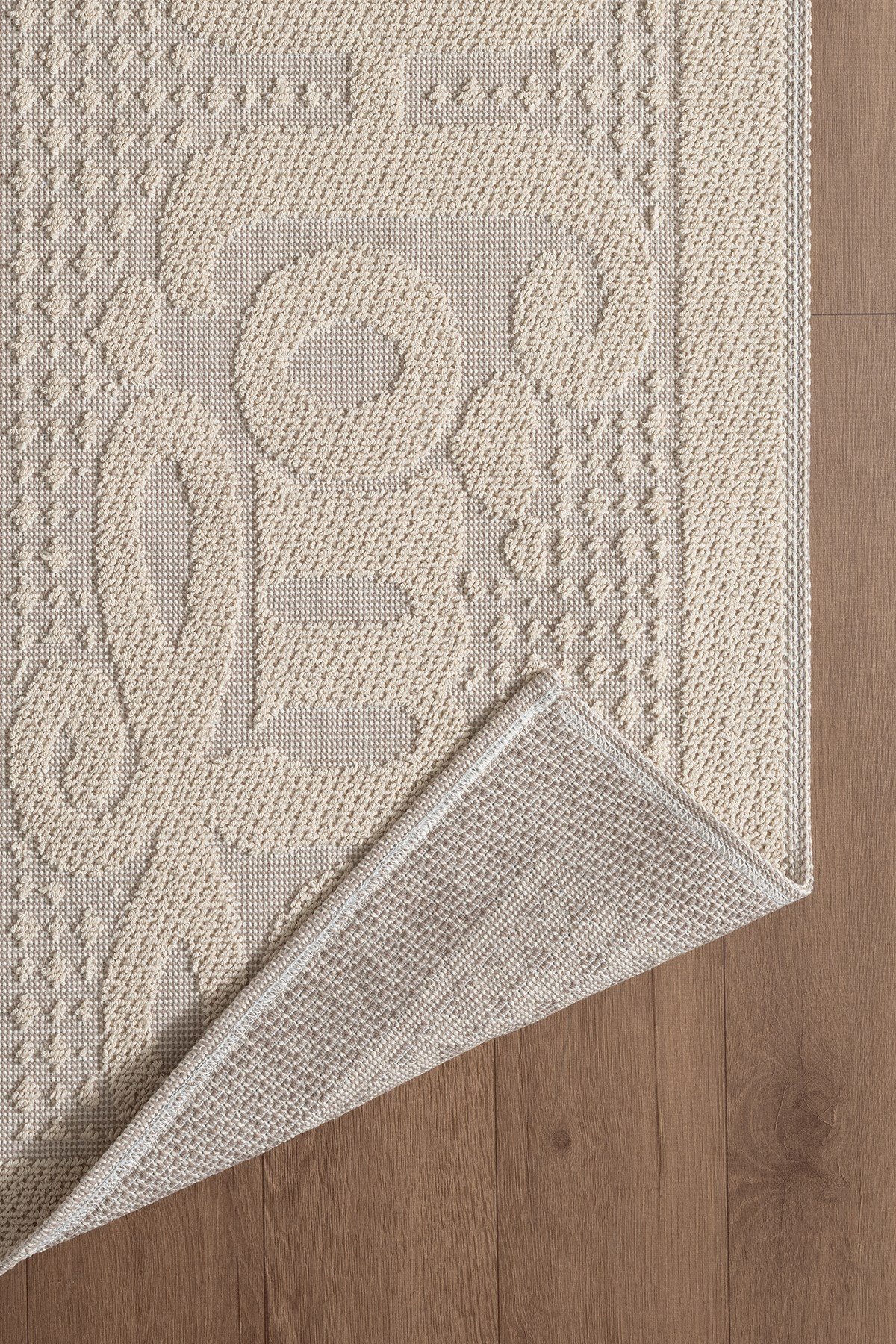 Sakura SK011A Doğal Pamuk 2'li Banyo Paspas Seti 60x100 60x50cm Kaymaz Taban Makinada Yıkanabilir