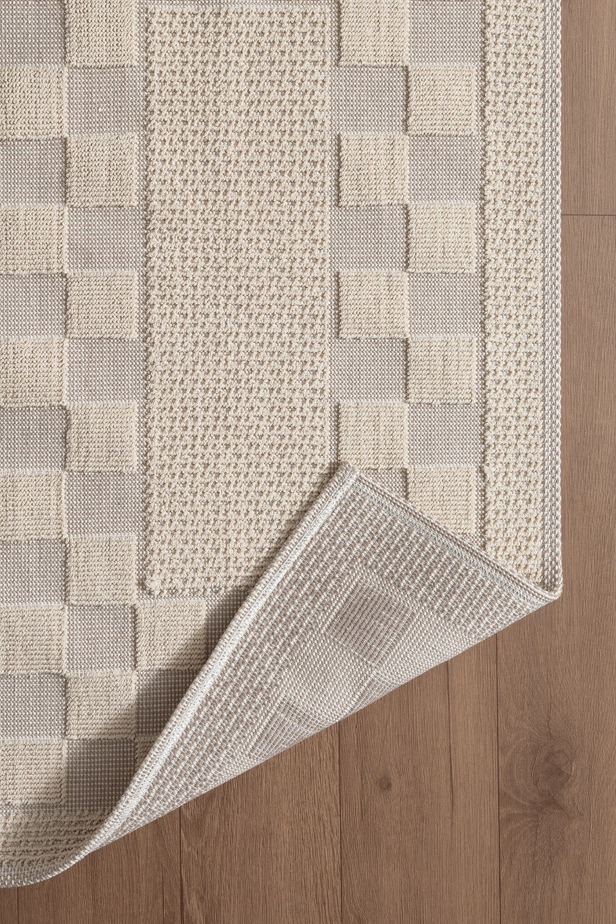Sakura SK014A Doğal Pamuk 2'li Banyo Paspas Seti 60x100 60x50cm Kaymaz Taban Makinada Yıkanabilir