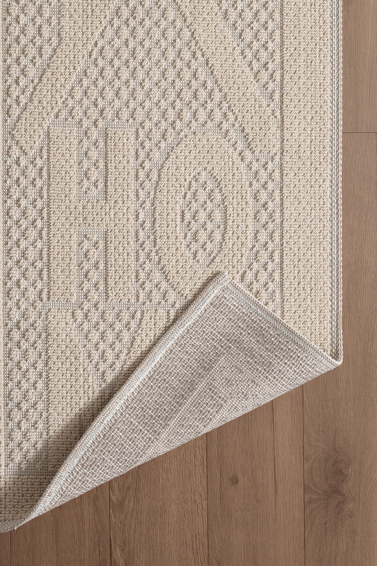Sakura SK019A Doğal Pamuk 2'li Banyo Paspas Seti 60x100 60x50cm Kaymaz Taban Makinada Yıkanabilir