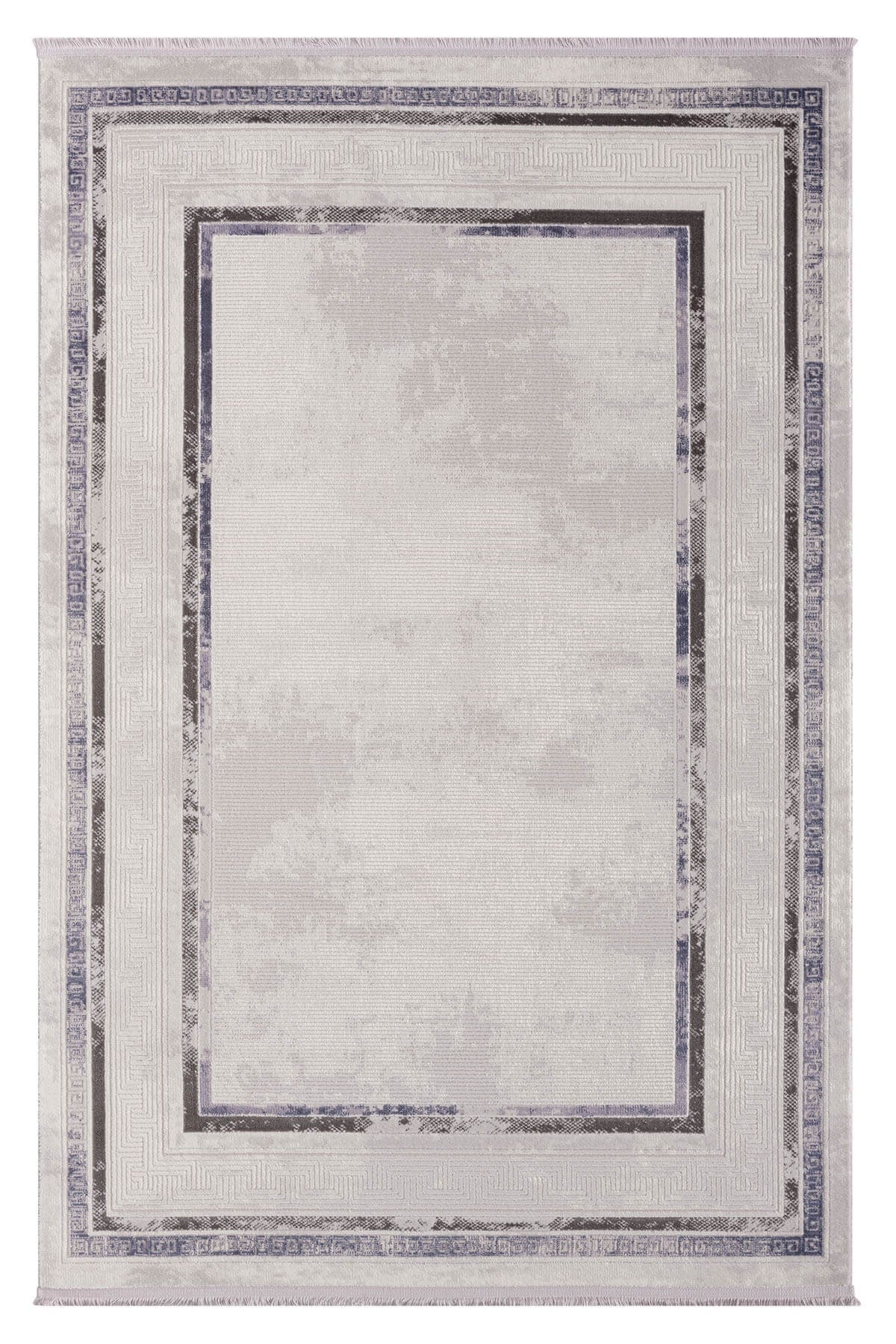 Scala SC005G Gri Halı Modern Desenli Tozu Az Akrilik Pamuk Taban