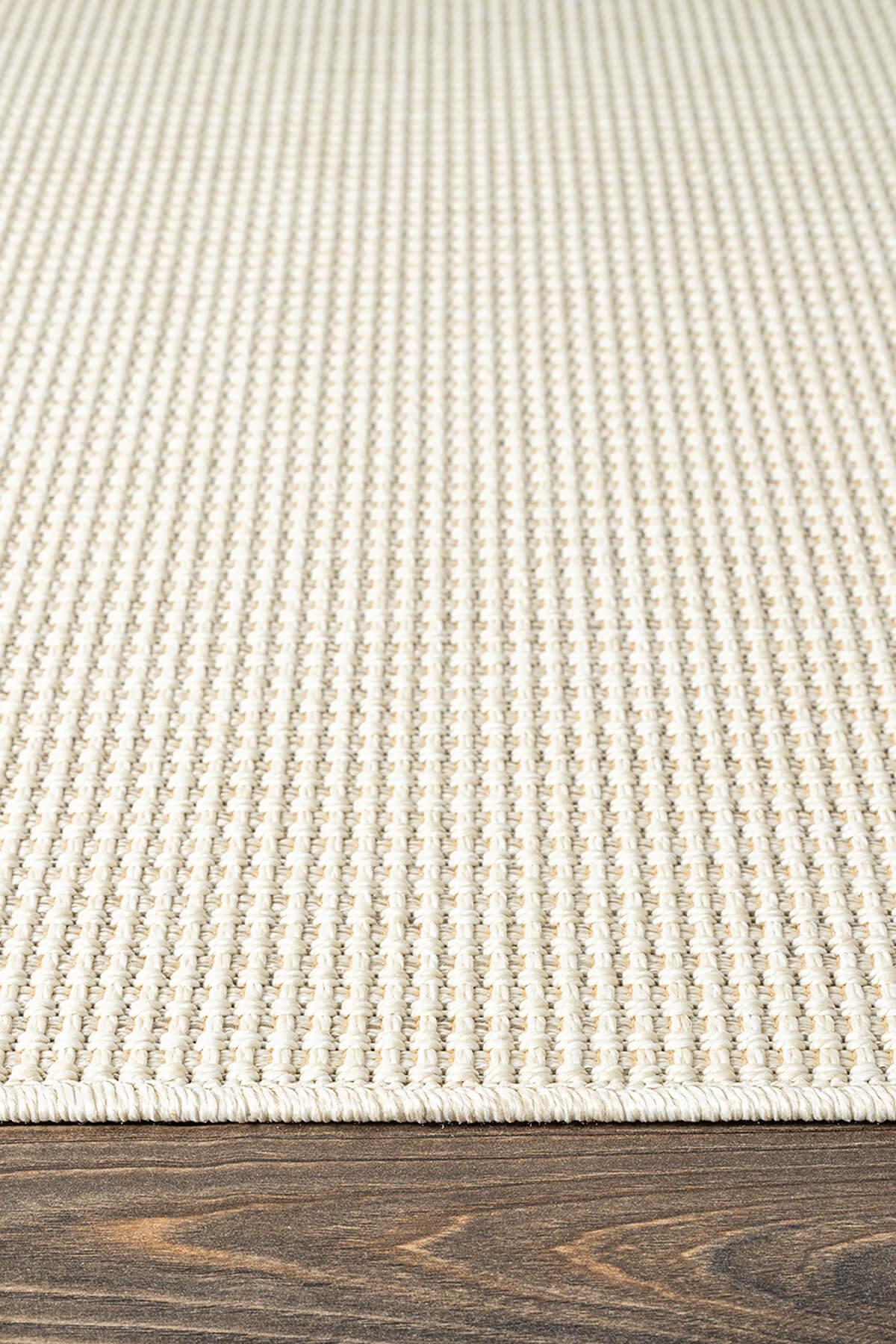 Tiora TI002A Krem Jüt Halı Naturel Sisal Örme Hasır Modern Yıkanabilir