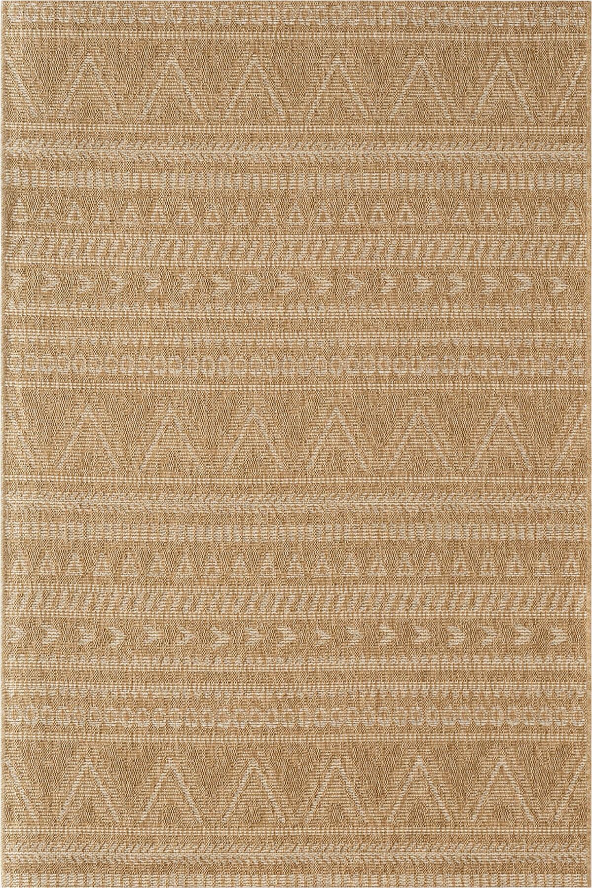 Tiora TI007A Bej Jüt Halı Naturel Sisal Örme Hasır Modern Yıkanabilir