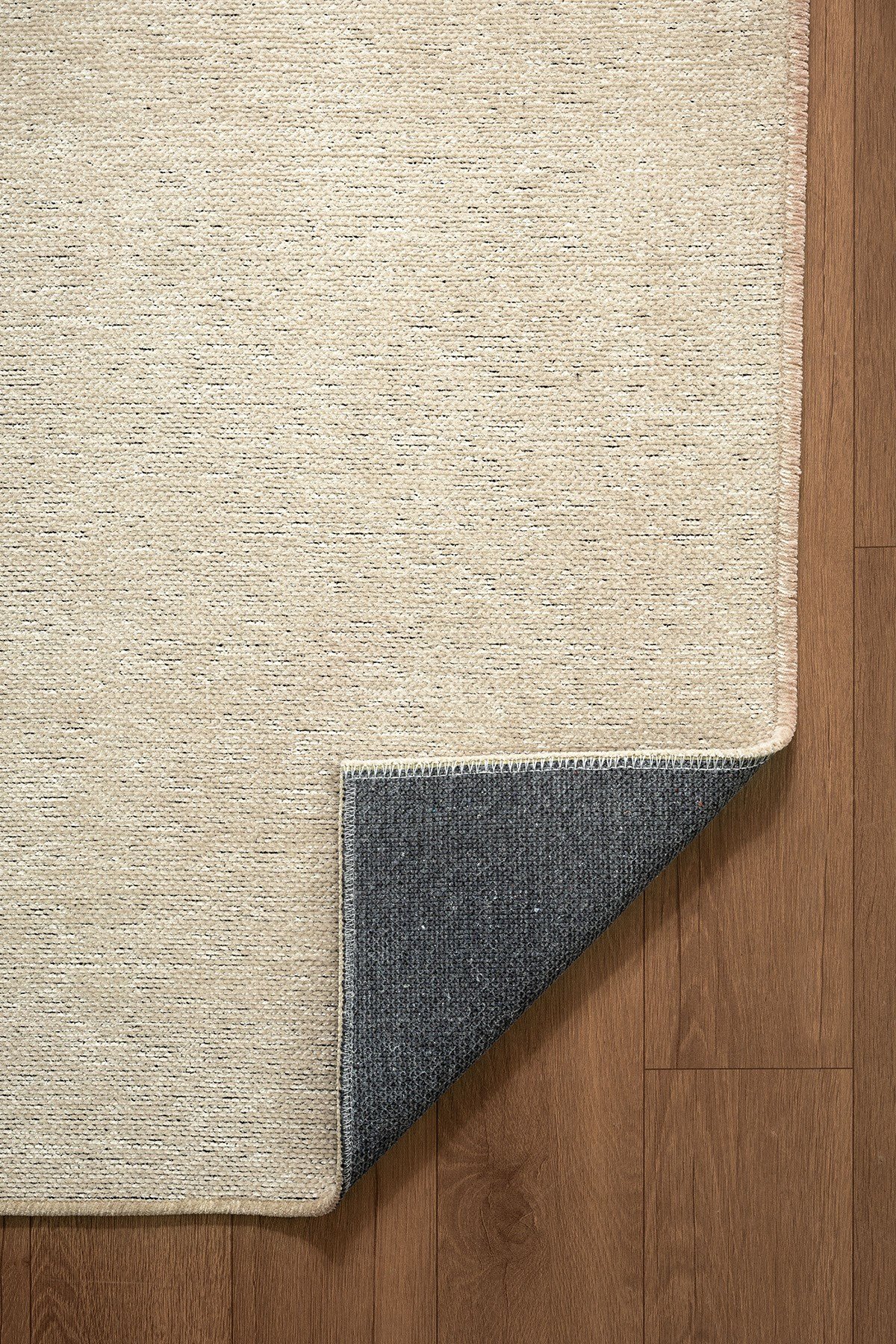 Valerıa VLR01B Bej Dekoratif Şönil Kilim Modern Desen Yıkanabilir Yumuşak Kaymaz Taban Halı Yolluk