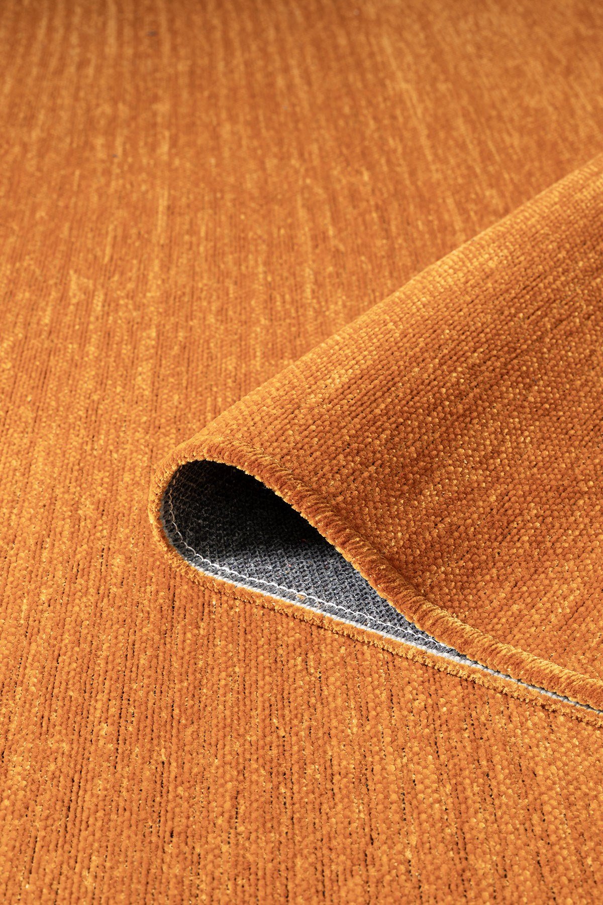 Valerıa VLR01T Turuncu Dekoratif Şönil Kilim Modern Desen Yıkanabilir Yumuşak Kaymaz Taban Halı