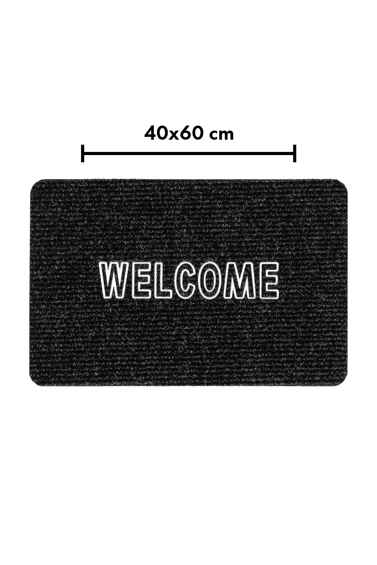 Welcome Deri Baskılı UV Dayanıklı Kapı Önü Paspası PS012A