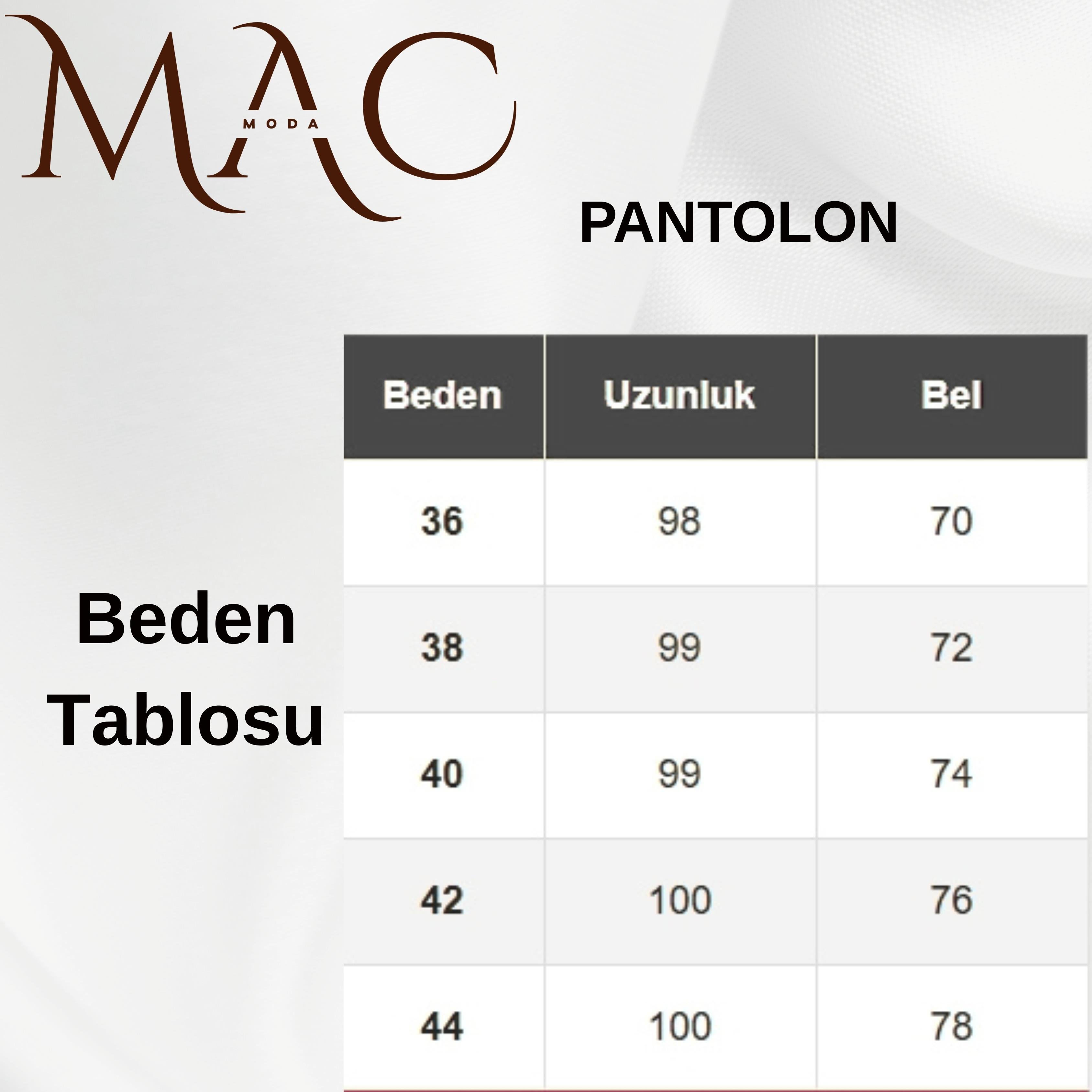 Beli Kemerli Çift Cepli Pantolon
