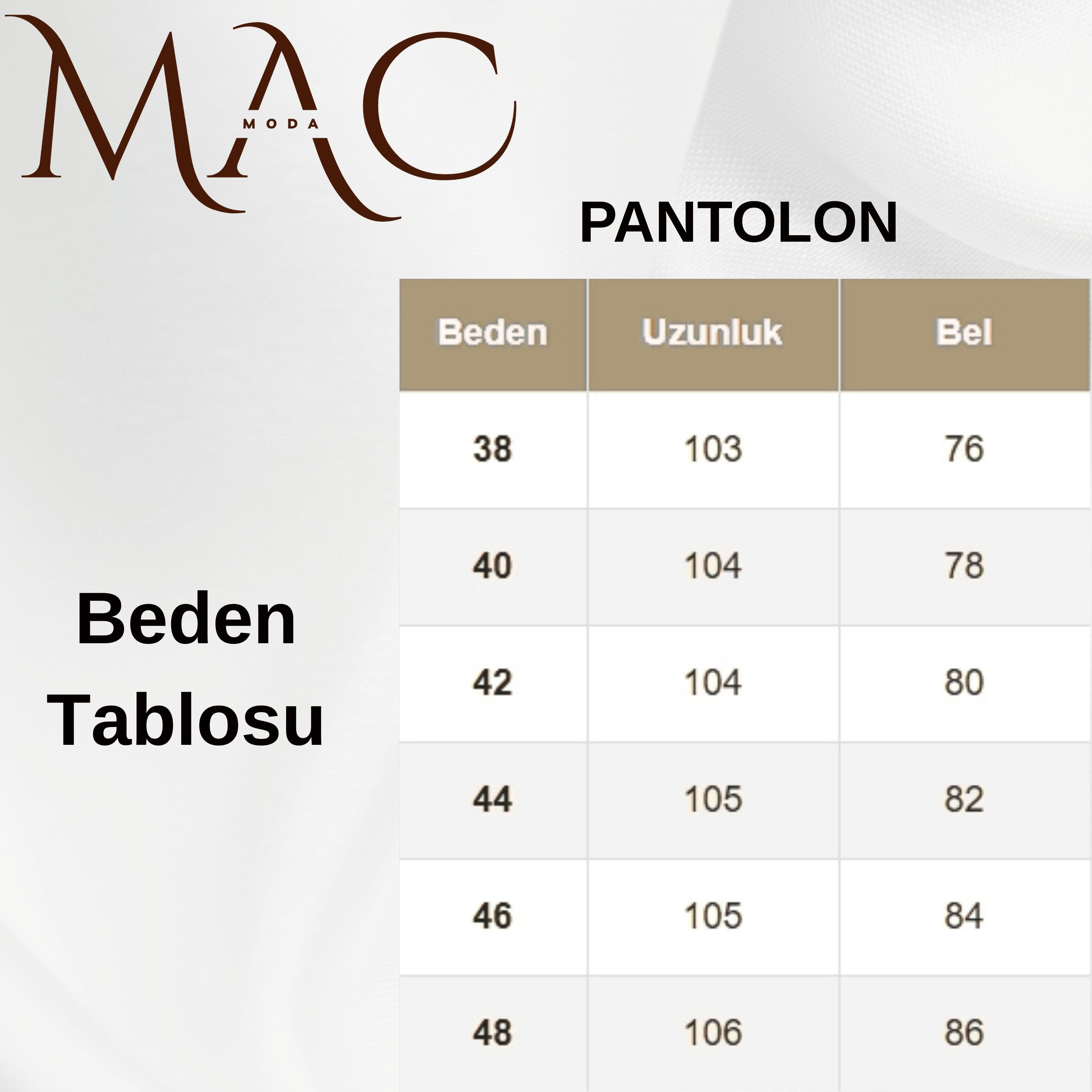 Cırtlı Fermuarlı Palazzo Pantolon