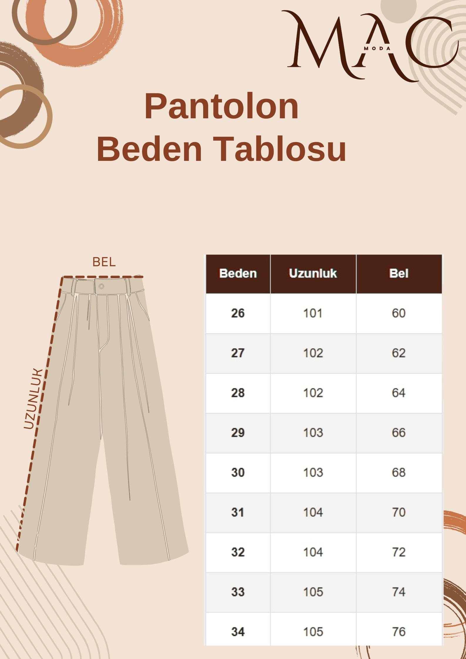 Çok Cepli Yüksek Bel Kot Pantolon