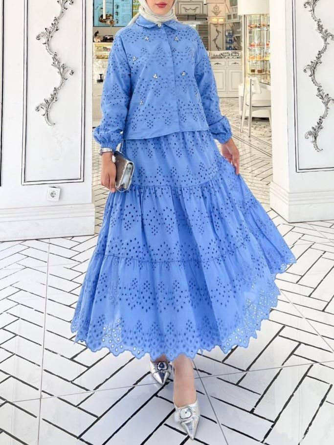 Fisto Detaylı Etekli Takım