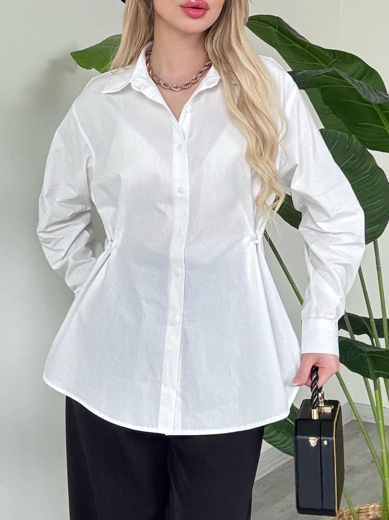 Yanları Düğme Detaylı Poplin Gömlek