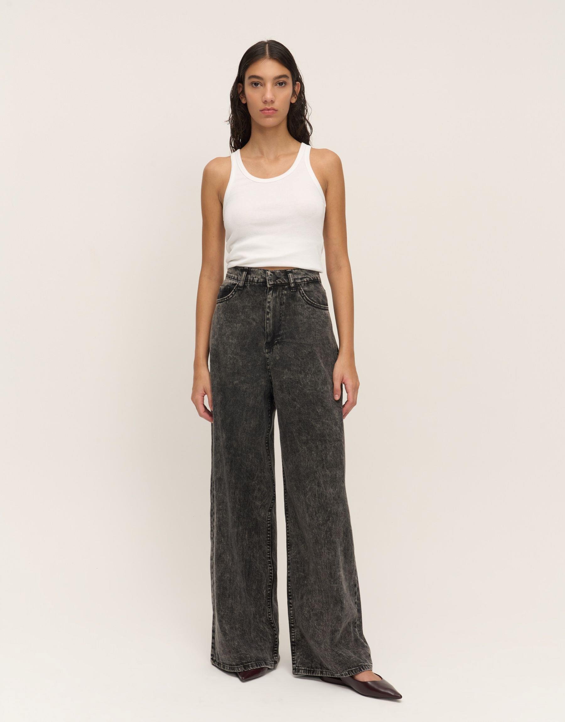 QOOQ WAKE PANTOLON/FÜME/36 BEDEN