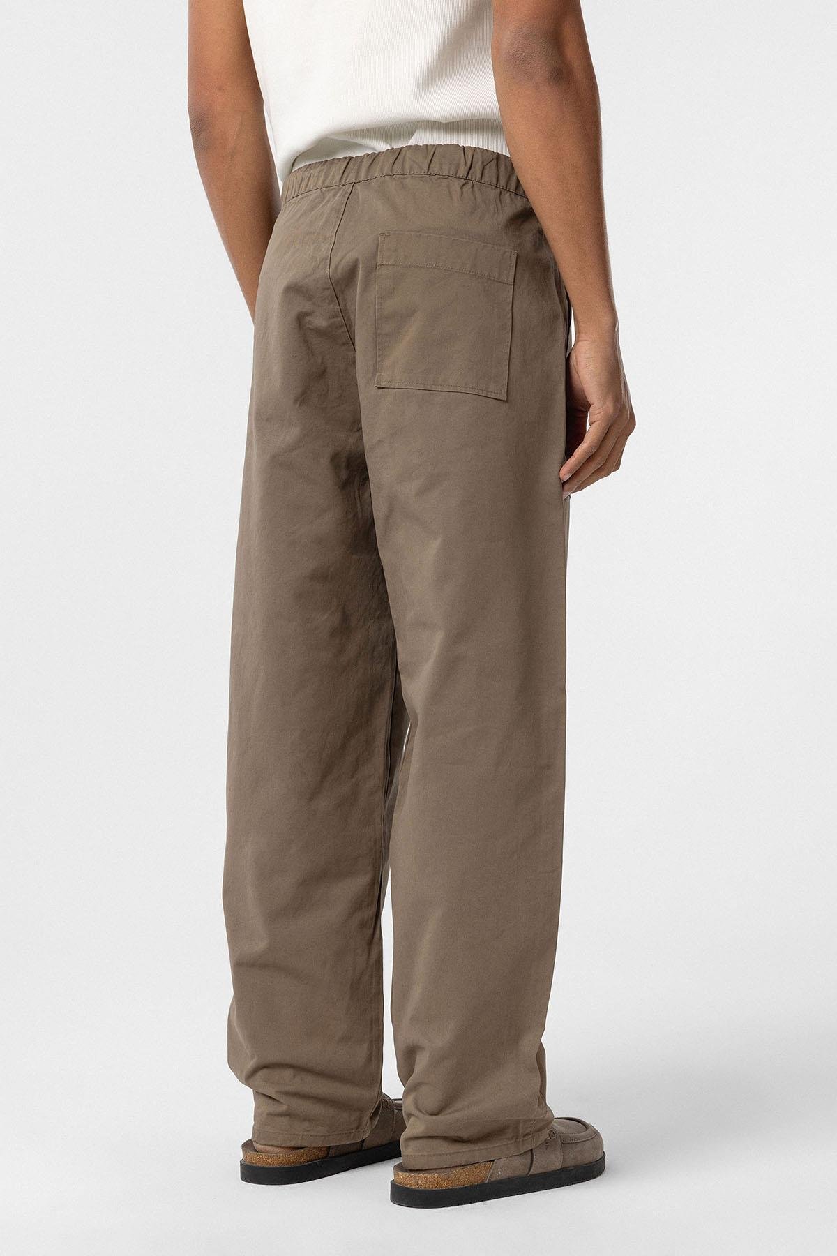 Baggy Fit Gabardin Pantolon Vizon