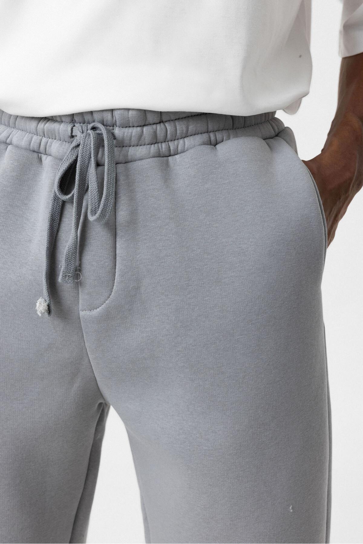 Basıc Oversize Jogger Eşofman Altı Gri