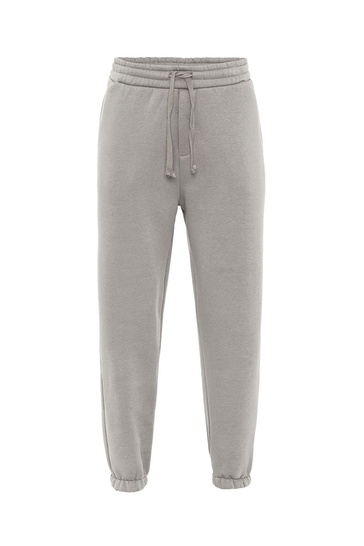 Basıc Oversize Jogger Eşofman Altı Vizon