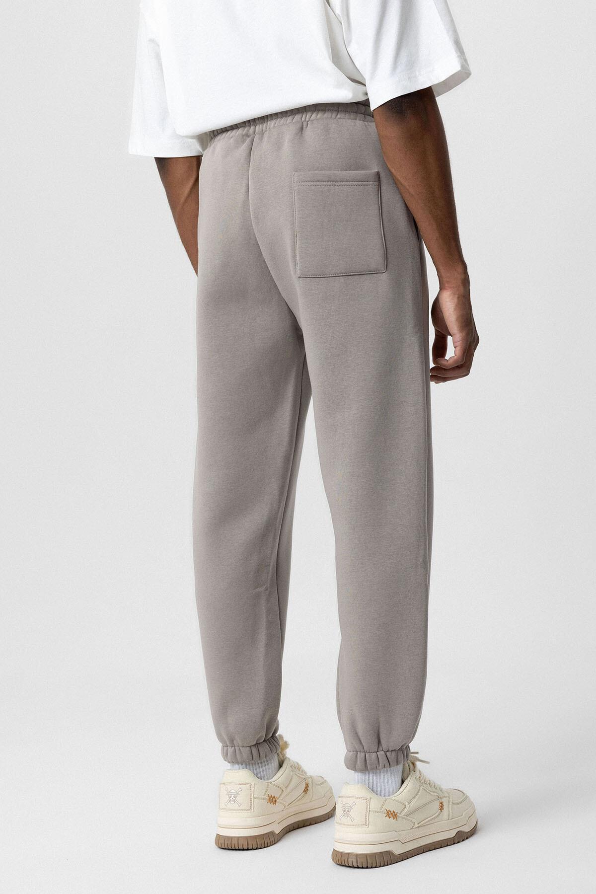 Basıc Oversize Jogger Eşofman Altı Vizon