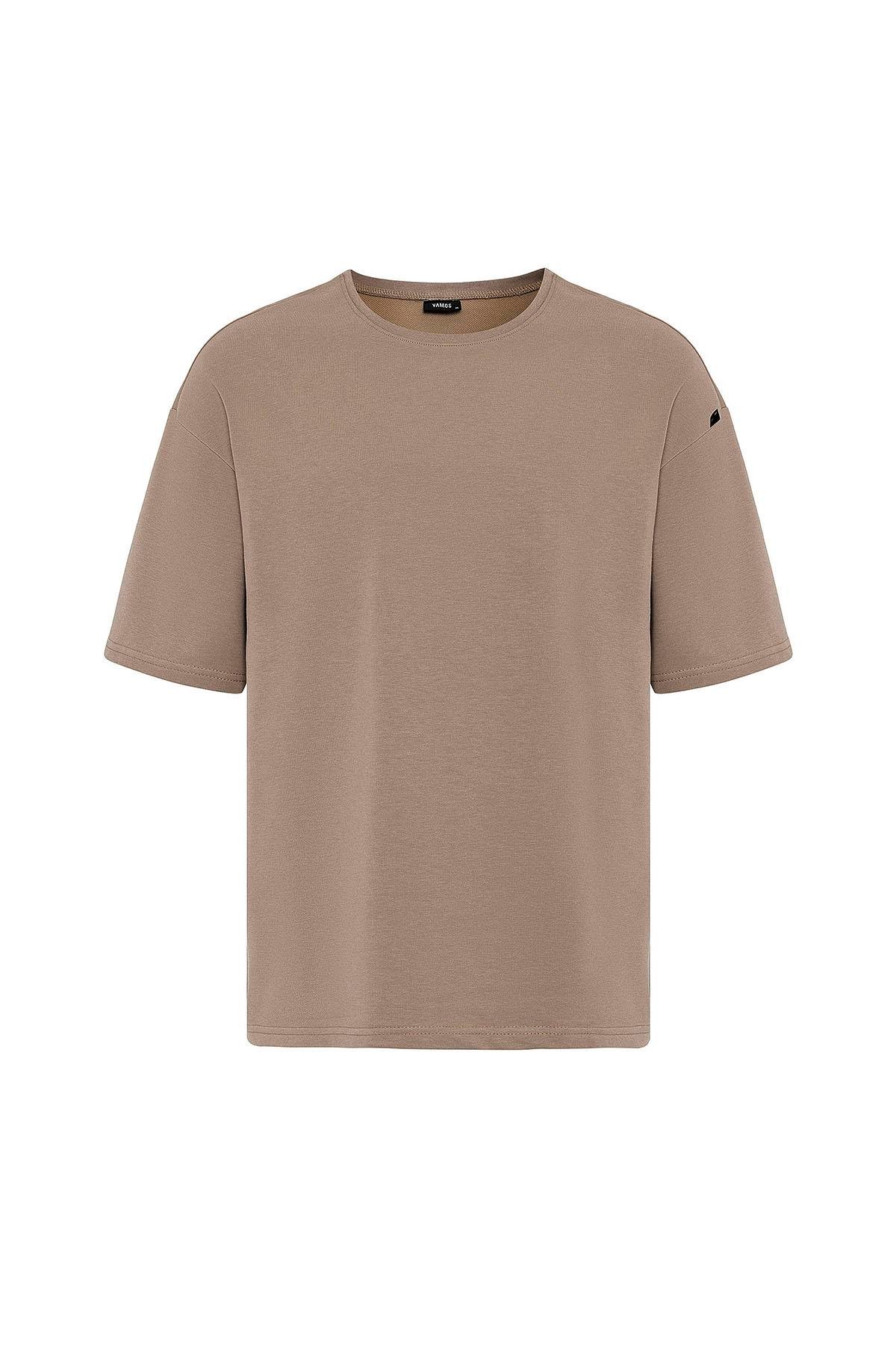 Basic Oversize Şort Takım Vizon