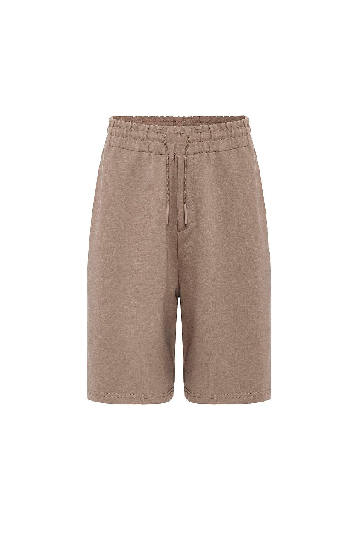 Basic Oversize Şort Takım Vizon