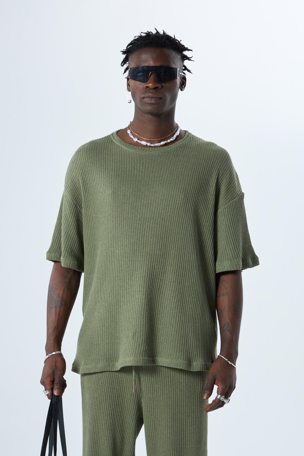 Basıc Oversize Takım Haki