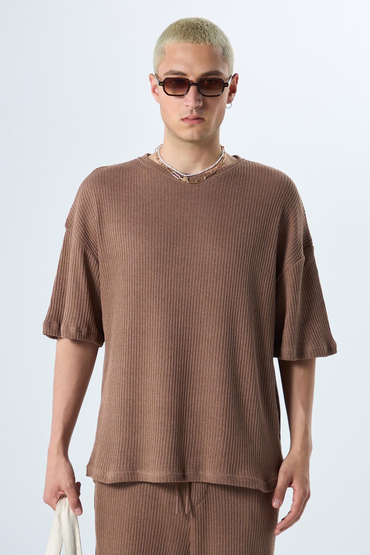 Basıc Oversize Takım Kahve