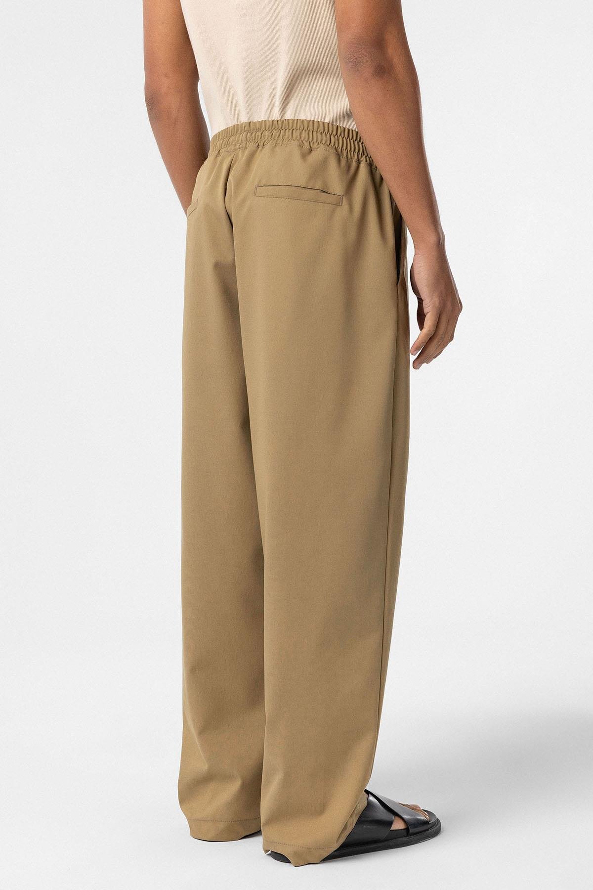 Bel Lastikli Baggy Pantolon Haki